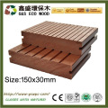 Meilleur vendeur de platelage creux wpc carreaux de jardin wpc plancher de platelage wpc